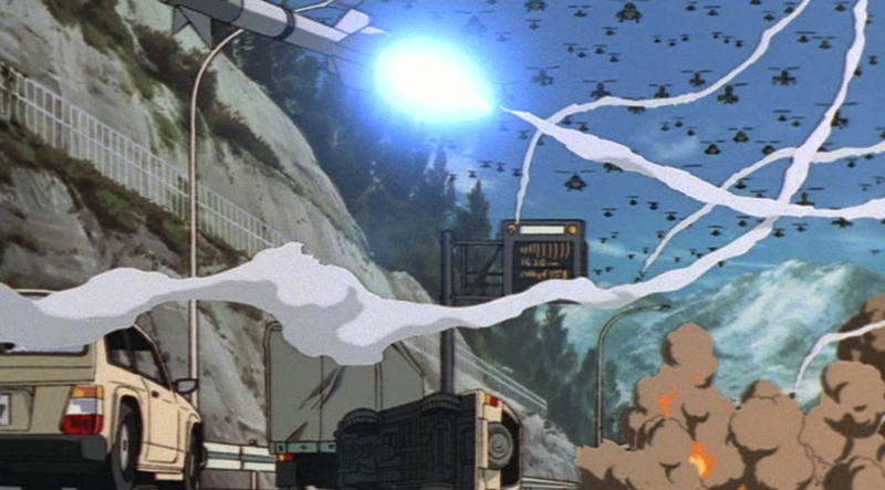 The army do everything they can to keep him from the city, including tanks and warships, short only of nukes. Shame that fear makes him produce even more gas. Not even the helicopter pilots or tank drivers are safe. The gas even interferes with the missile guidance systems.